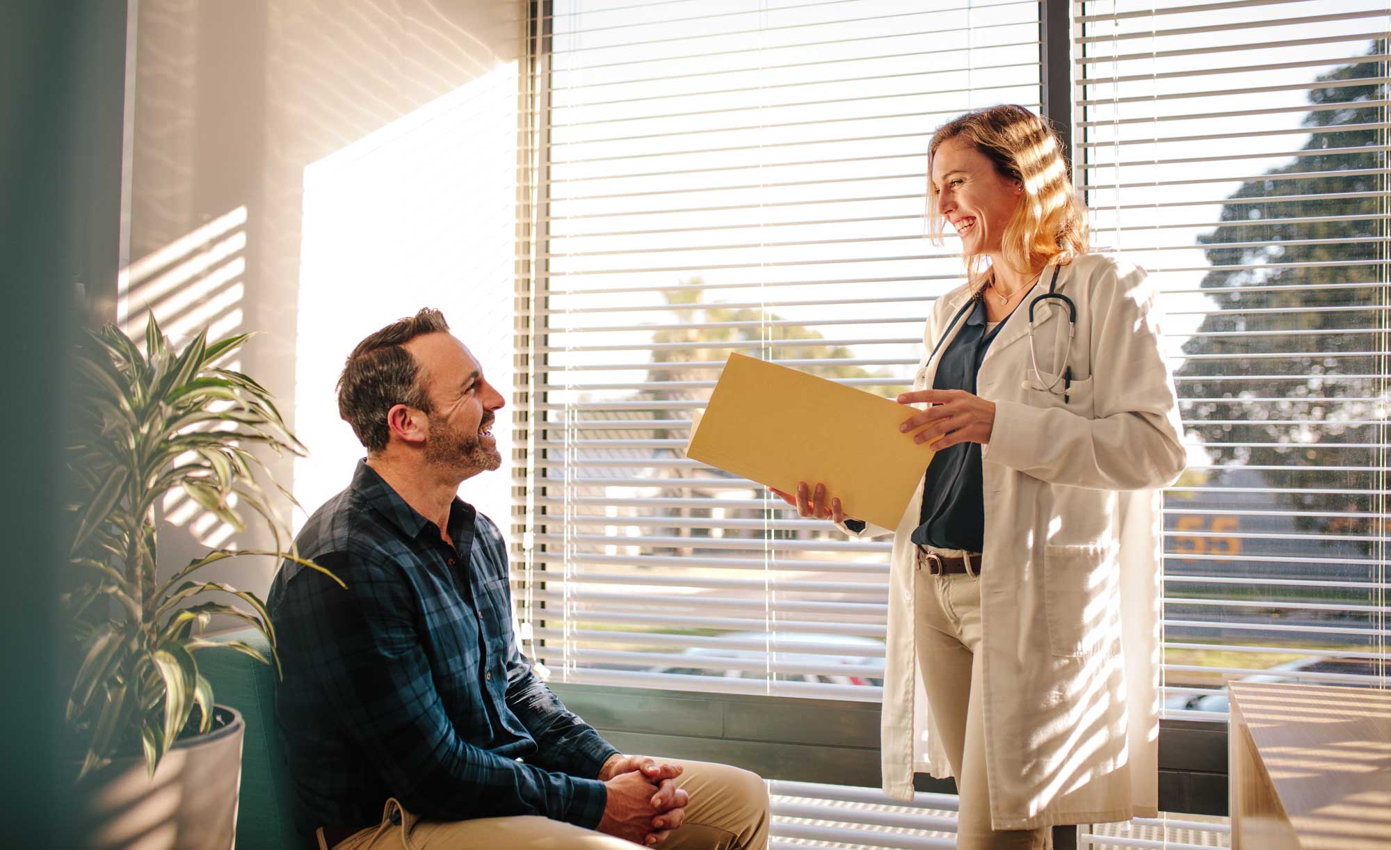 person in a medical office